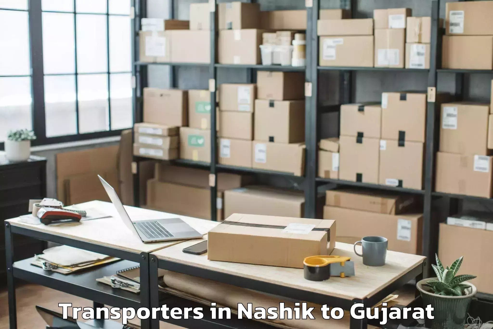 Book Nashik to Khambha Transporters Online